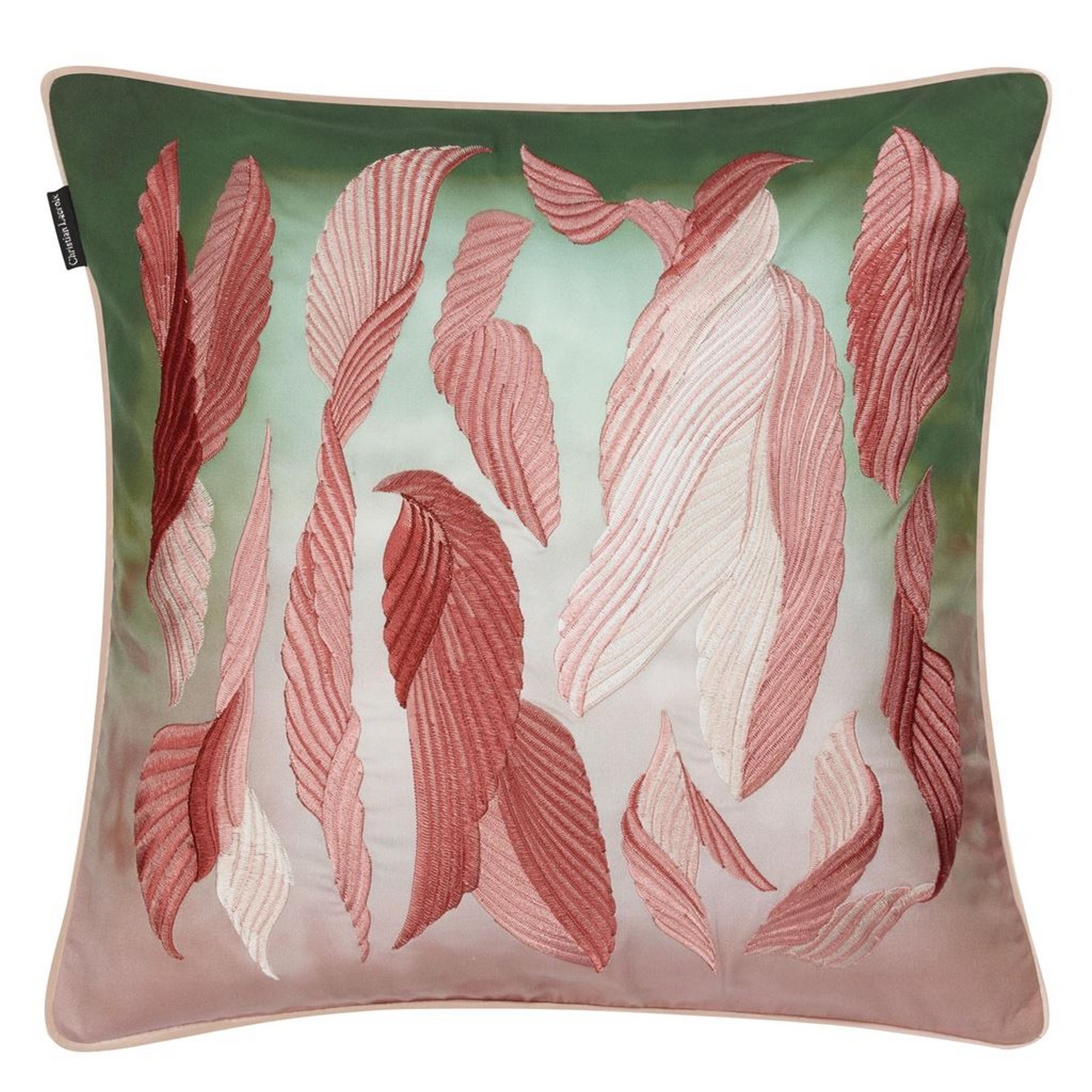 Christian Lacroix Cascade Feather Cushion In Bourgeon